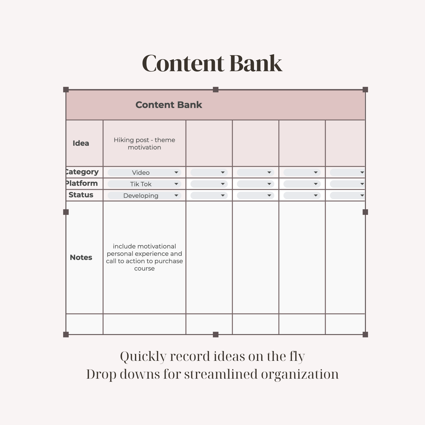 Social Media Content Creator Toolkit: Google Sheets Template for Planning, Scheduling, and Strategizing
