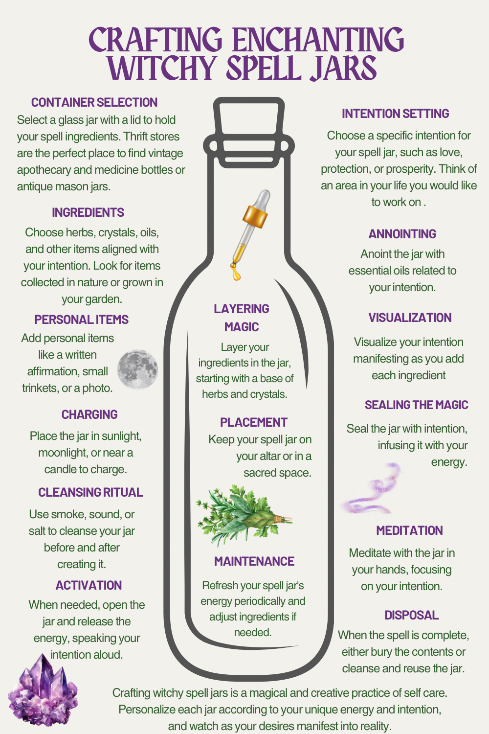 Craft Your Own Witchy Spell Bottles: A Guide to Self-Care, Nature, and ...