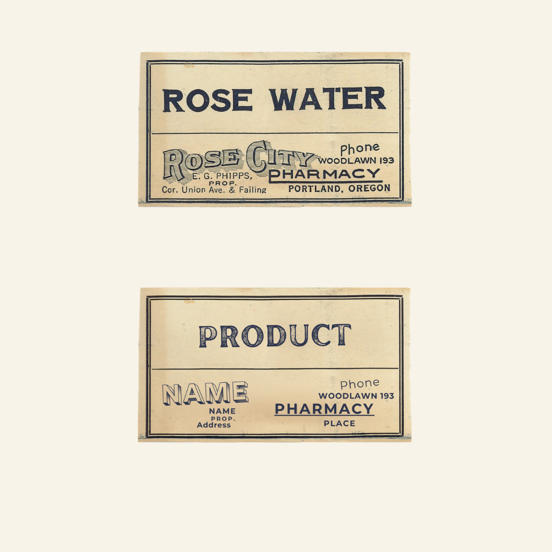 Vintage Apothecary Labels Canva Templates | Editable Antique Jar Labels | Botanical & Witchy Labels | Printable Vintage Label Templates