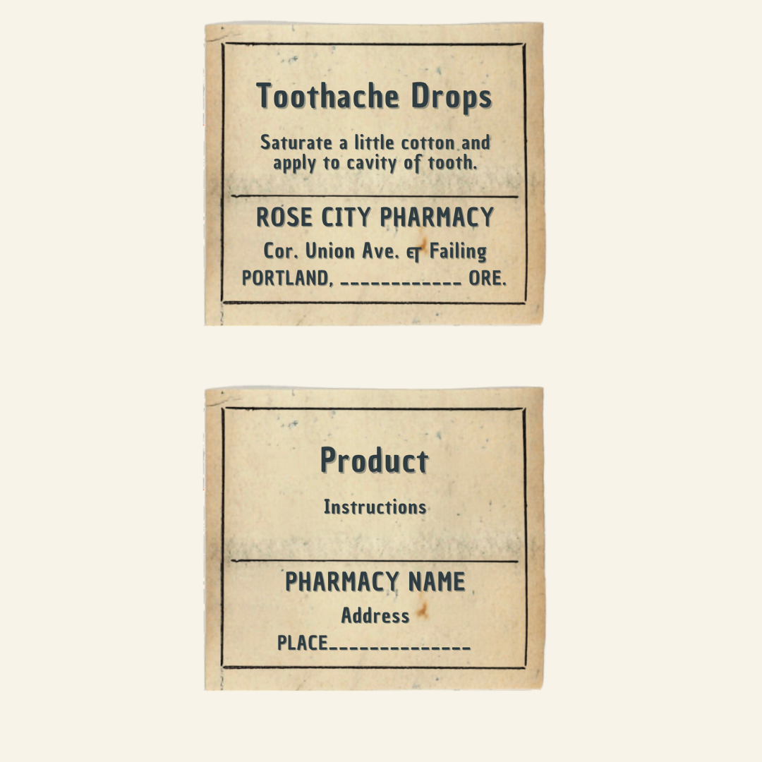 Vintage Apothecary Labels Canva Templates | Editable Antique Jar Labels | Botanical & Witchy Labels | Printable Vintage Label Templates